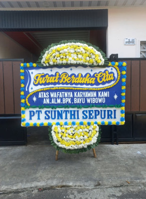 Papan Bunga Duka di Cibaduyut